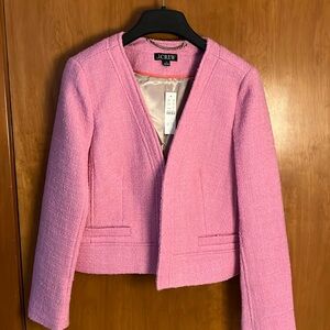 J. Crew lady jacket in pink tweed